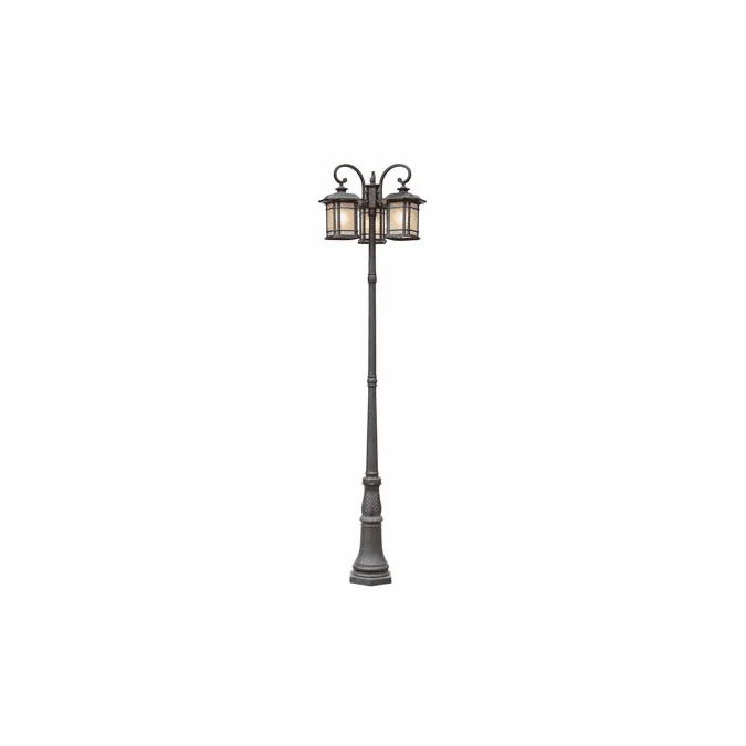 Trans Globe 5827-BK San Miguel Black Outdoor Post Light Fixture