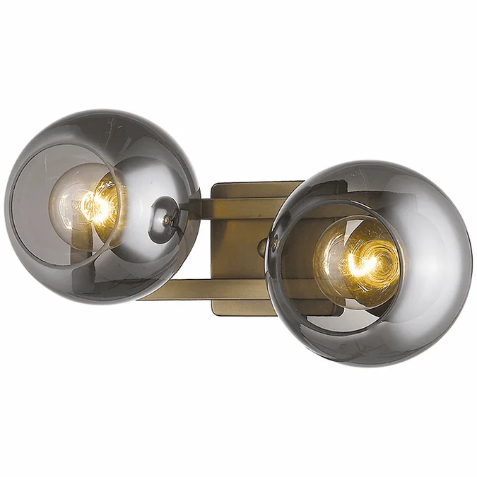 Trend TW40037AB Lunette Contemporary Aged Brass Bathroom Lighting