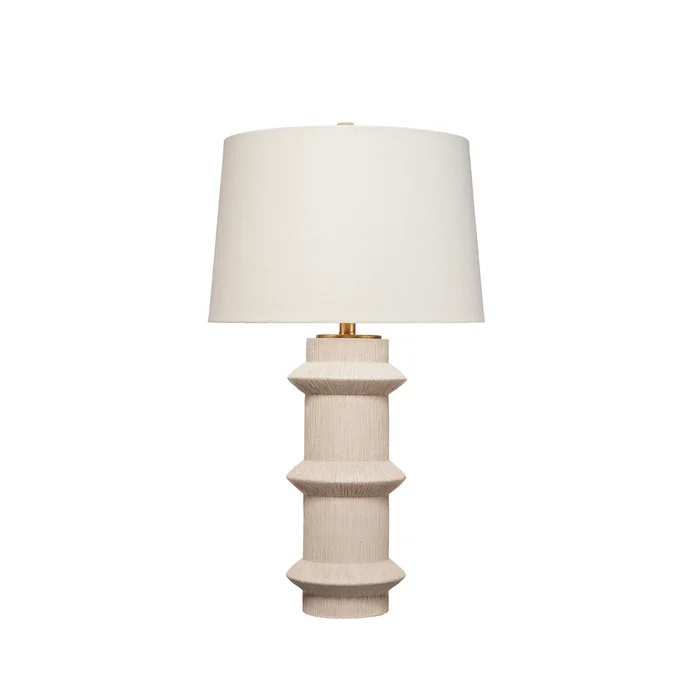 trousdale polyresin table lamp with linen shade