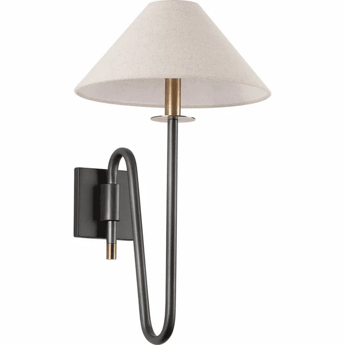 Troy B2121-PBR/GRA Mateo Modern Patina Brass And Graphite Light Sconce