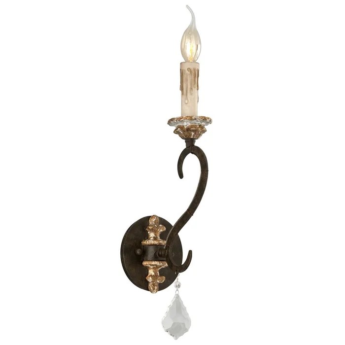 Troy Bordeaux 1-LT Wall Sconce – Parisian Bronze – B3511