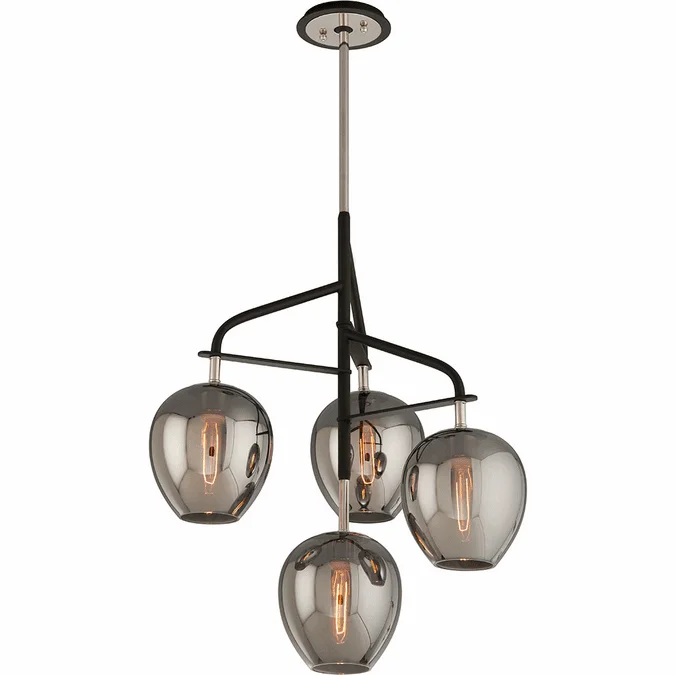 Troy F4295-TBK/PN Odyssey Hand Worked Wrought Iron Ceiling Light Fixture