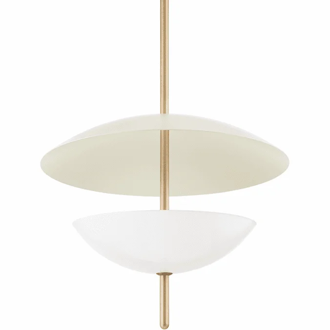 Troy F6624-PBR/SSD Dion Contemporary Patina Brass Ceiling Pendant Light