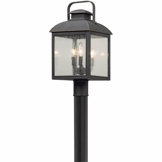 Troy P5085-VBZ Chamberlain Traditional Vintage Bronze Outdoor Lamp Post Light