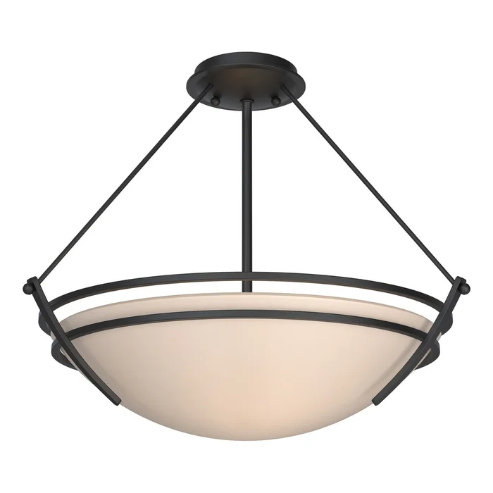 Tryne Three Light Semi-Flush Mount in Black (39|124432-SKT-10-SS0020)