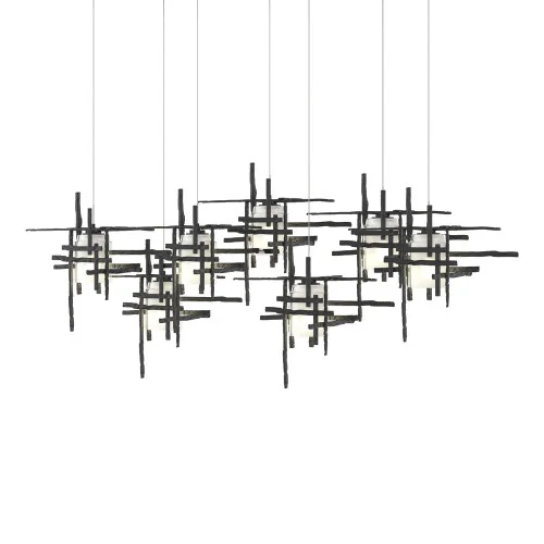 Tura 7-Light Frosted Glass Pendant (65|131096-SKT-LONG-10-YC0305)