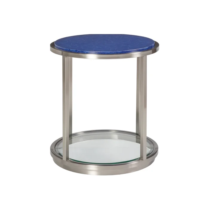 ultramarine round end table