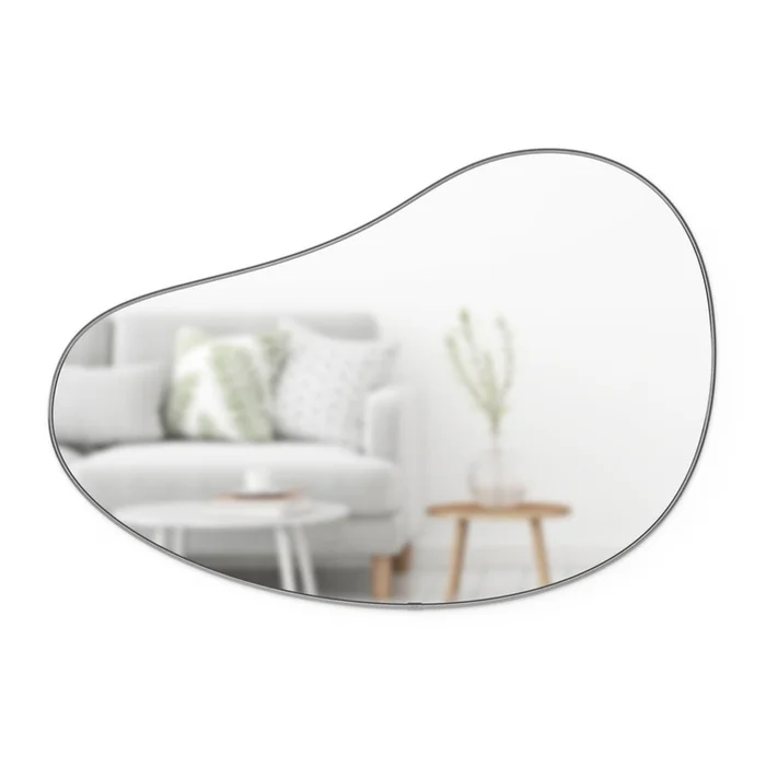 Umbra Hubba Pebble 24 x 36 Mirror – Metallic|Miroir HubbaPebble de Umbra de 24po x 36po – mtallique