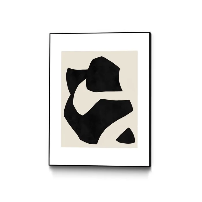 Untilted Canvas Framed Black 24×32 Wall Art|uvre d’art murale sur toile encadre noire Untilted 24×32