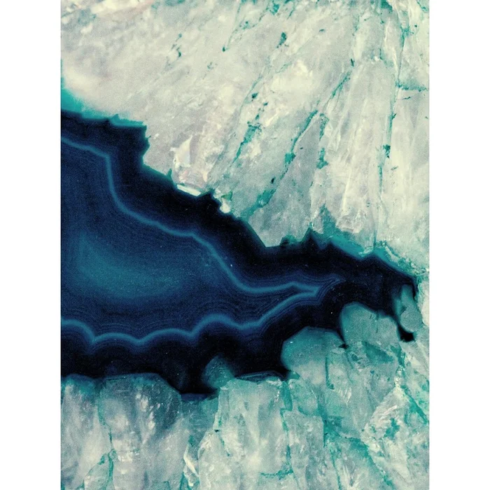 Up Close Blue Mineral Ii Giant Art 72×54 Wall Art|uvre dart murale Giant Art Up Close Blue Mineral Ii 72×54