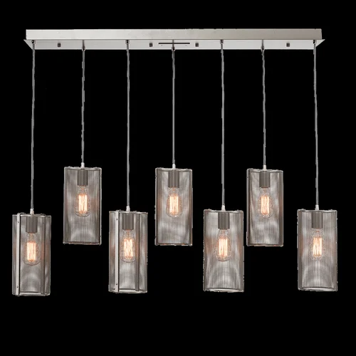 Uptown Mesh Linear 9pc Multi-Pendant (1289|PLB0019-09-BS-0-C01-E2)