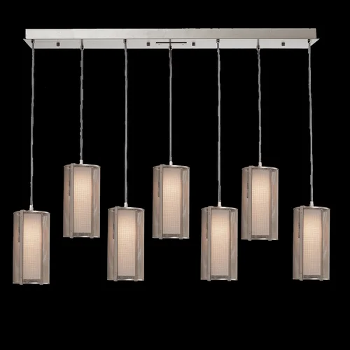 Uptown Mesh Linear 9pc Multi-Pendant (1289|PLB0019-09-FB-F-C01-E2)