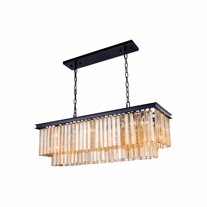 Urban Classic 1202D40MB-GT-RC Sydney Matte Black 40″ Kitchen Island Light