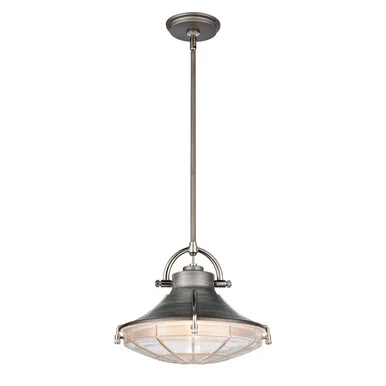 Urbanite One Light Pendant in Weathered Zinc (45|67766/1)