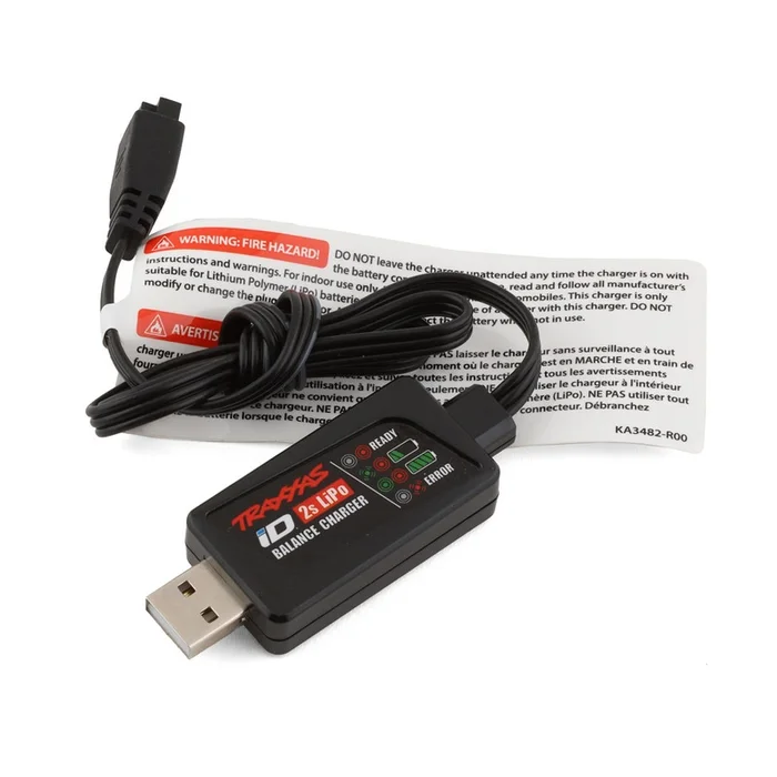 USB 2-Cell ID Balance Charger for TRX-4M (TRA9767)