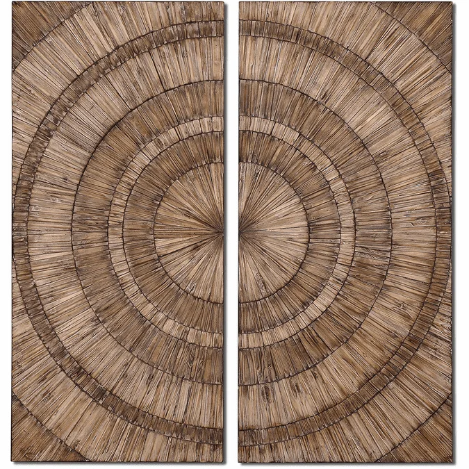 Uttermost 07636 Lanciano Contemporary Wood Chip Wall Art