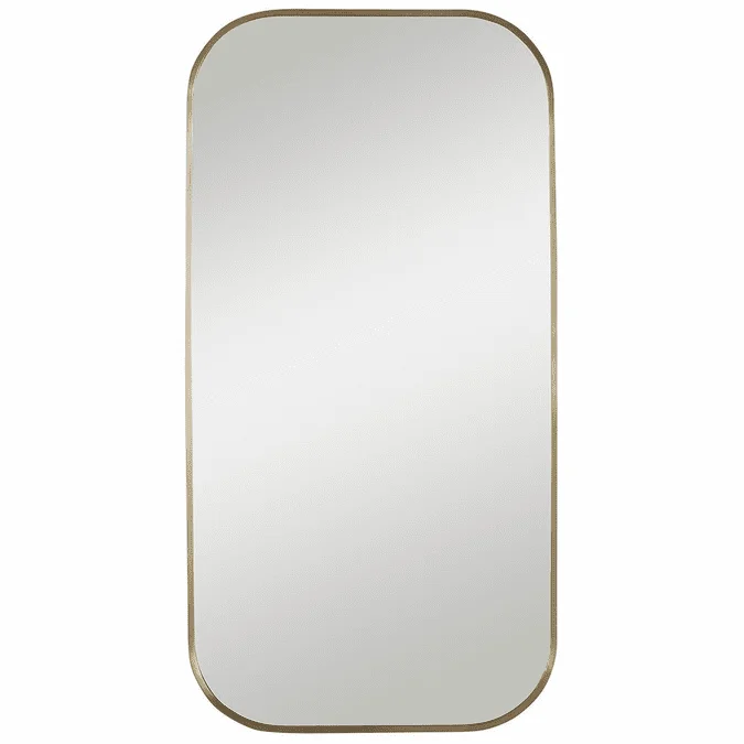 Uttermost 09718 Taft Contemporary Antique Brass Mirror