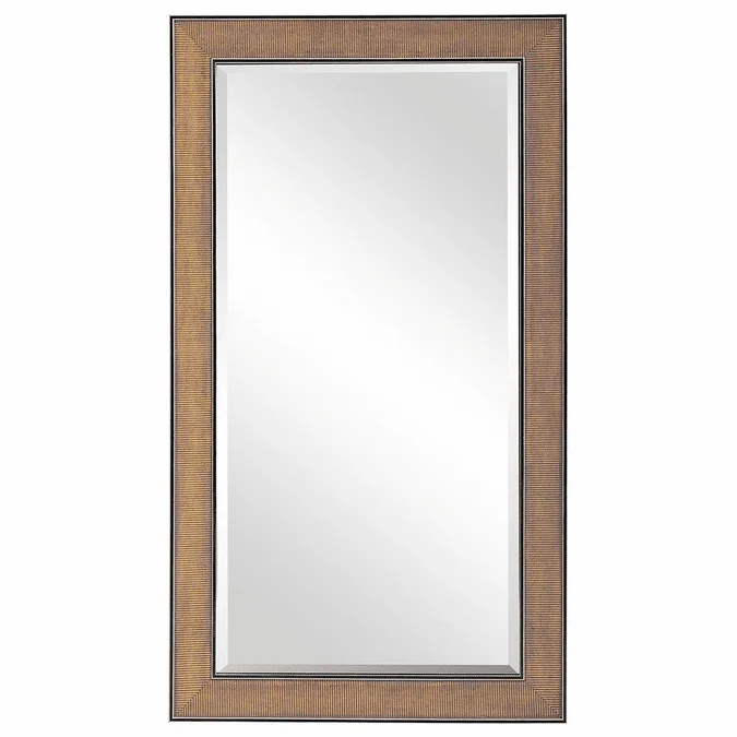 Uttermost 09723 Valles Modern Antiqued Gold With Rust Glaze Mirror