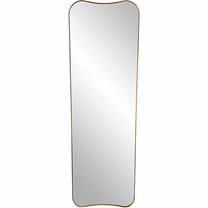 Uttermost 09839 Belvoir Modern Antique Brass Wall Mirror