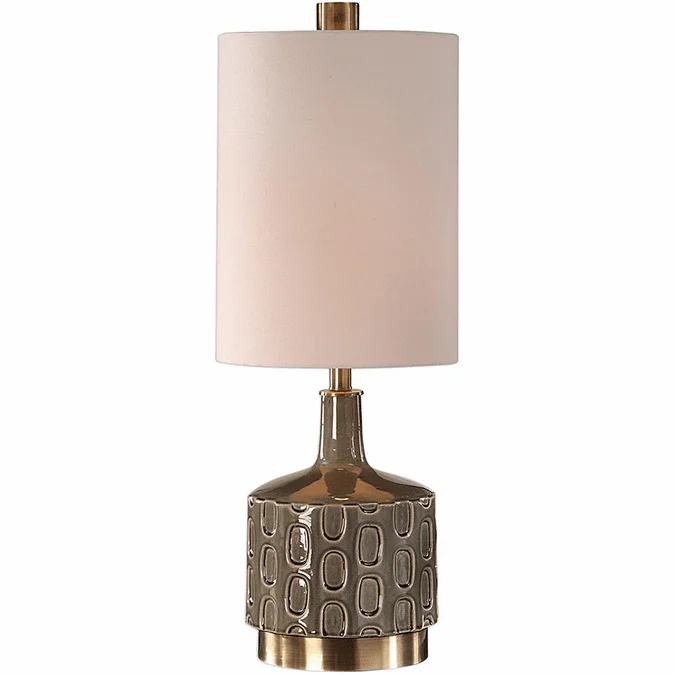 Uttermost 29682-1 Darrin Contemporary Gray Table Lamp
