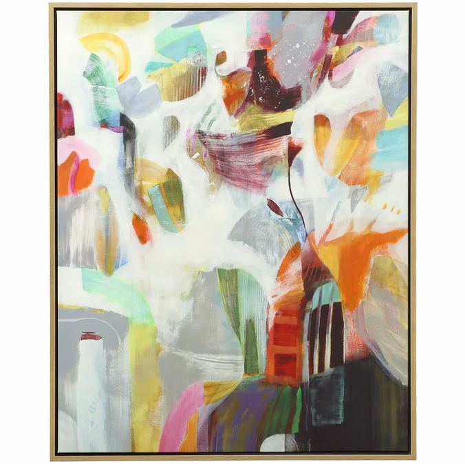 Uttermost 32298 Renewal Modern Gold Frame Framed Abstract Art