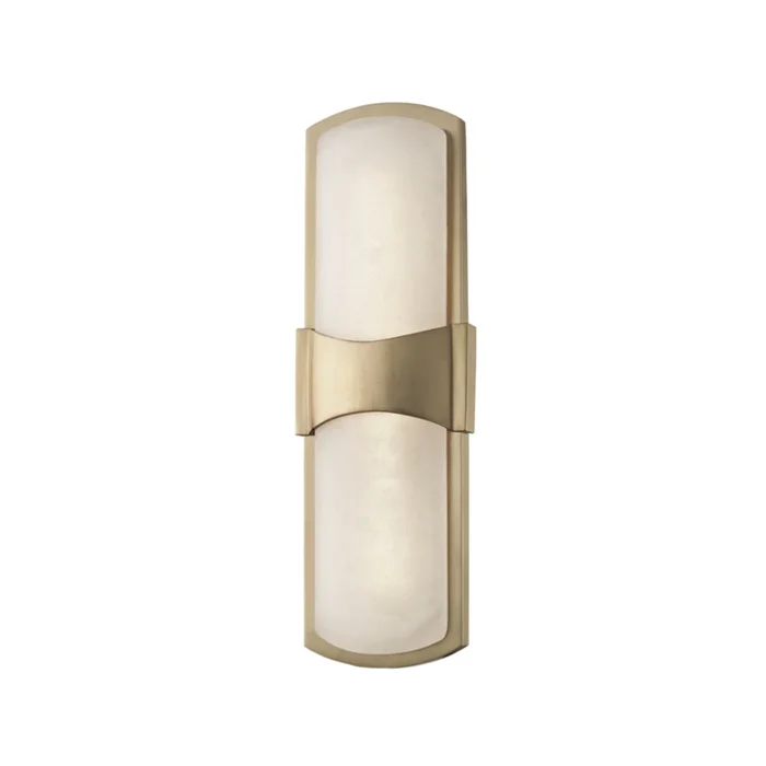 Valencia 1-Light Wall Sconce in Aged Brass 5.25L x 5.25W x 15H