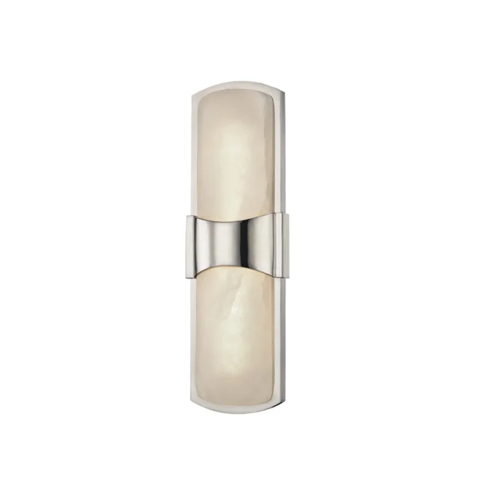 Valencia 1-Light Wall Sconce in Polished Nickel 5.25L x 5.25W x 15H