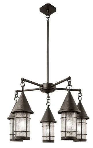 Valencia Five Light Chandelier in Antique Copper (37|VCH-7/5M-AC)