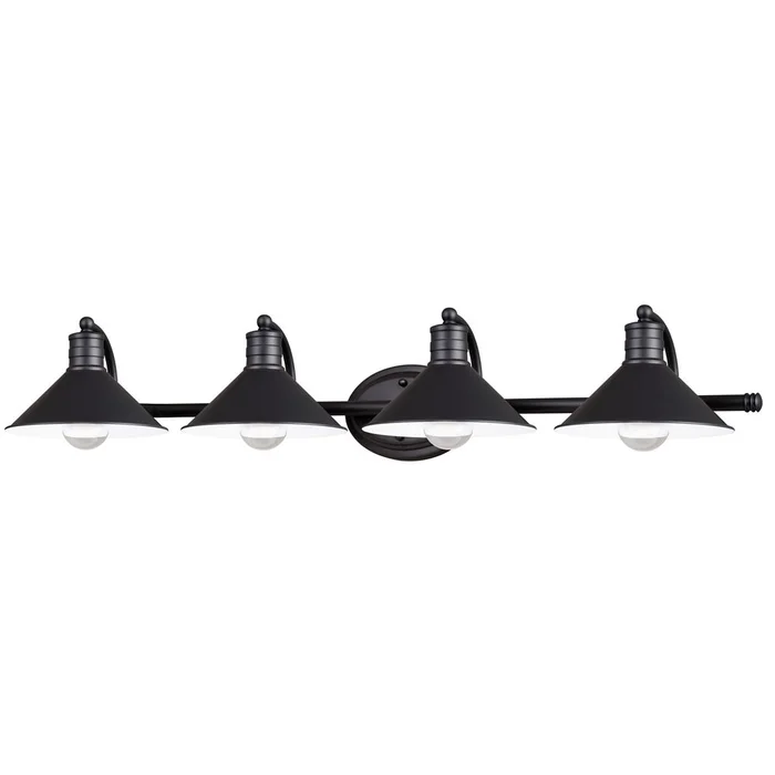Vaxcel Akron 4-LT Vanity Light – Oil Rubbed Bronze and Inner Matte White – W0286