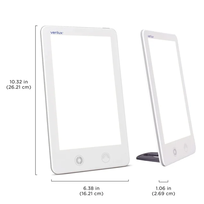 Verilux Happylight Touch Light Therapy Lamp – White|Lampe de luminothrapie Happylight Touch de Verilux – blanche - Image 2