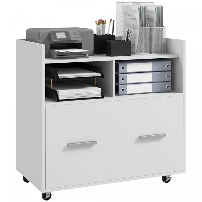 Vinsetto File Cabinet With Wheels Drawer For Letter A4 Legal Size|Vinsetto Classeur Avec Tiroir A Roulettes Pour Lettre A4 Format Legal