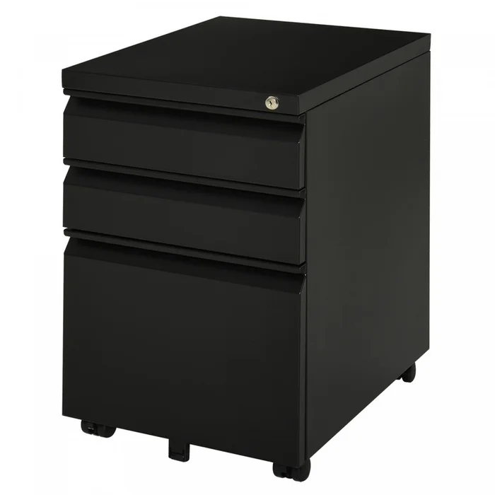 Vinsetto Filing Cabinet With 3 Lockable Drawers|Vinsetto Classeur Avec 3 Tiroirs Verrouillables