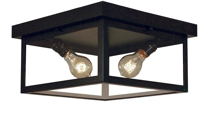 Vintage Two Light Ceiling Mount in Slate (37|VICM-12OF-S)