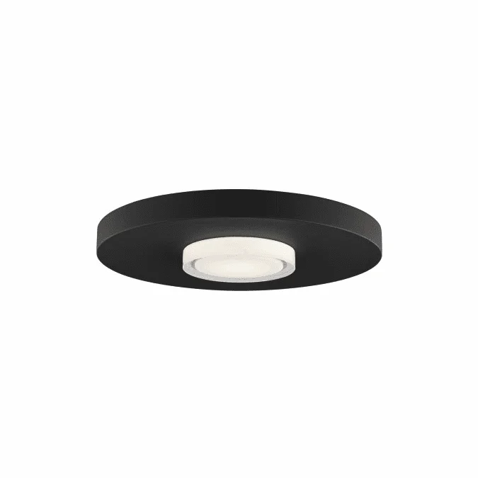 Visual Comfort Modern 700FMCST17B-LED927 Castor Modern Nightshade Black LED Flush Mount Lighting
