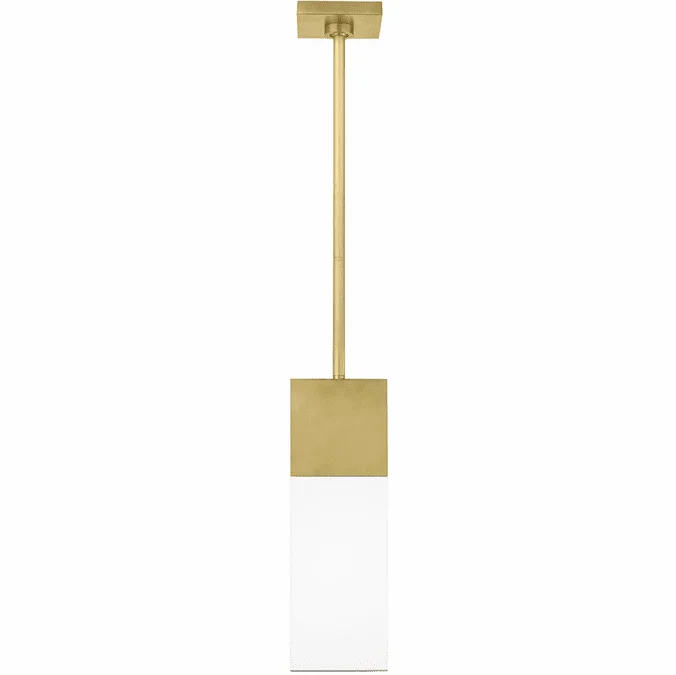 Visual Comfort Modern 700OPKLM92715NBUNV Kulma Natural Brass LED Outdoor Mini Hanging Pendant Lighting