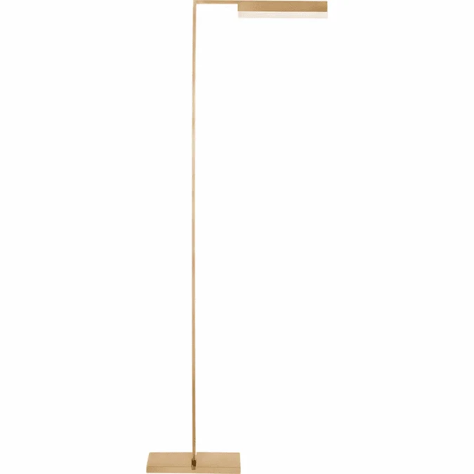 Visual Comfort Modern KWFL71427HABALB Linea Modern Hand Rubbed Antique Brass LED Floor Light