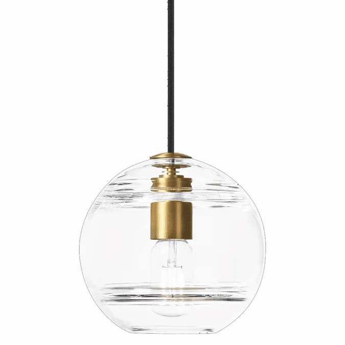 Visual Comfort Modern SEDONA-MEDIUM-PENDANT-BRASS Sedona Contemporary Aged Brass Pendant Light