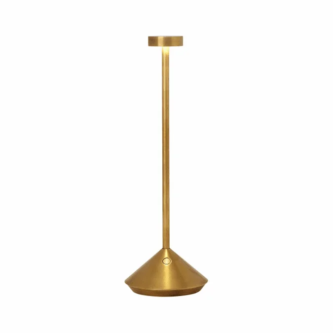Visual Comfort Modern SLTB27127NB Moneta Modern Natural Brass LED Rechargeable Table Light