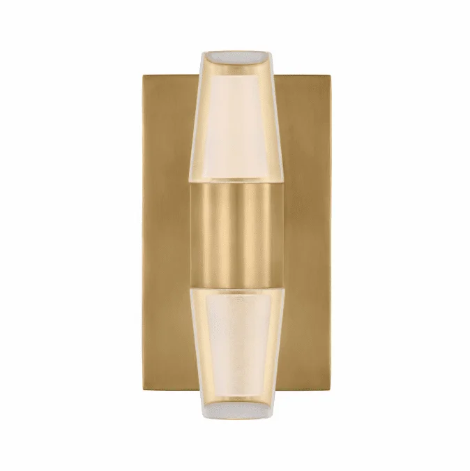 Visual Comfort Modern SLWS31327NB Lassell Contemporary Natural Brass LED Wall Light Sconce
