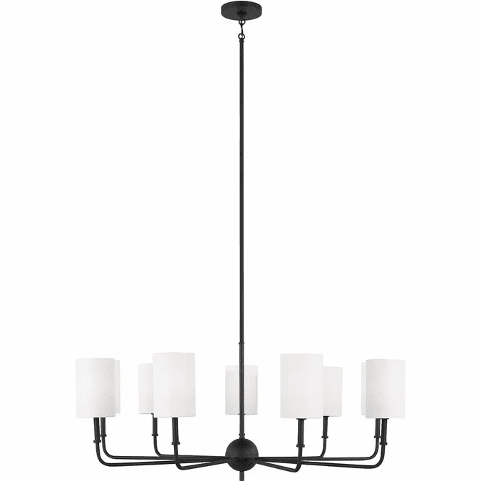 Visual Comfort Studio 3109309EN-112 Foxdale Midnight Black 36″ Ceiling Chandelier