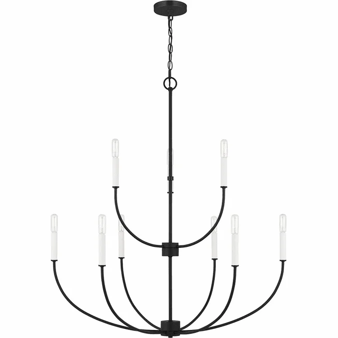 Visual Comfort Studio 3167109-112 Greenwich Contemporary Midnight Black Lighting Chandelier
