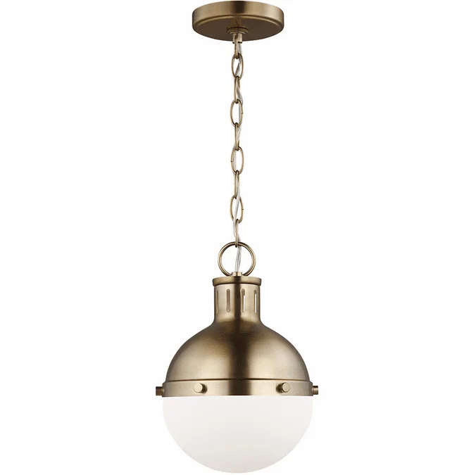 Visual Comfort Studio 6177101EN3-848 Hanks Modern Satin Brass LED Mini Pendant Lamp