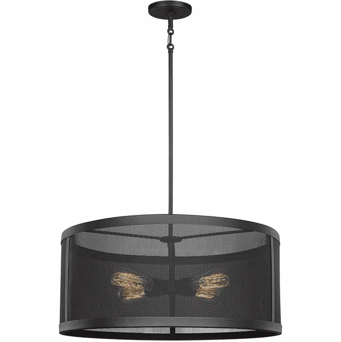 Visual Comfort Studio 6528504-12 Gereon Contemporary Black 24″ Pendant Lighting