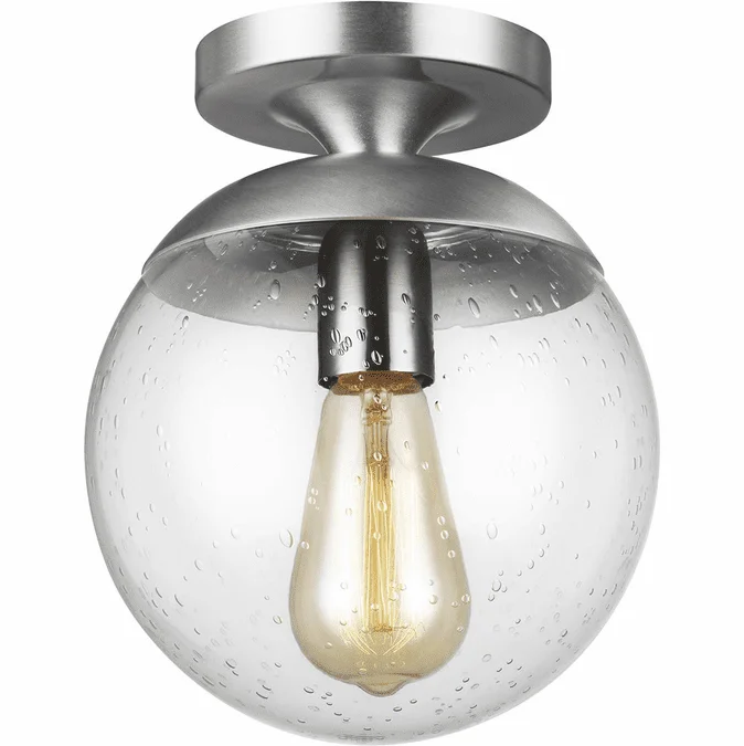 Visual Comfort Studio 7501801-04 Leo – Hanging Globe Contemporary Satin Aluminum Home Ceiling Lighting