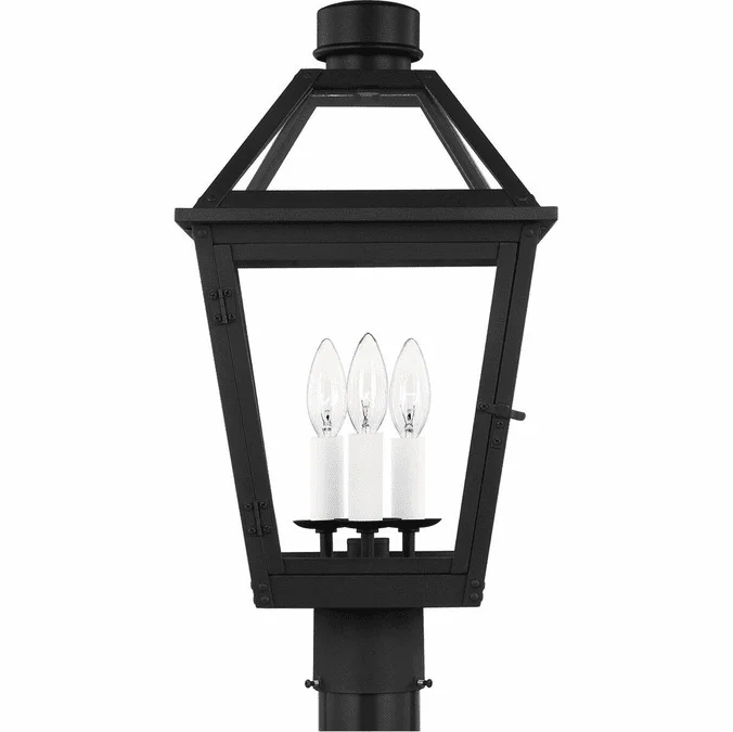 Visual Comfort Studio CO1413TXB Hyannis Traditional Textured Black Outdoor Post Lighting Fixture