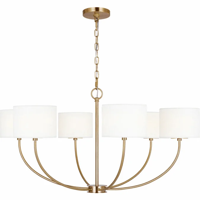 Visual Comfort Studio KSC1046BBS Sawyer Contemporary Burnished Brass 36″ Chandelier Light