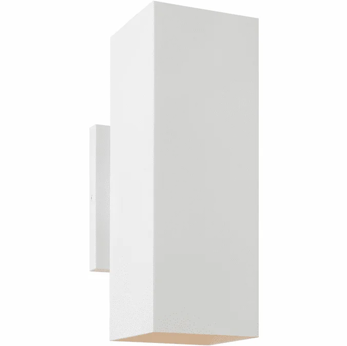 Visual Comfort Studio SLO1112OTW Pohl Contemporary Textured White Medium Outdoor Lighting Wall Sconce