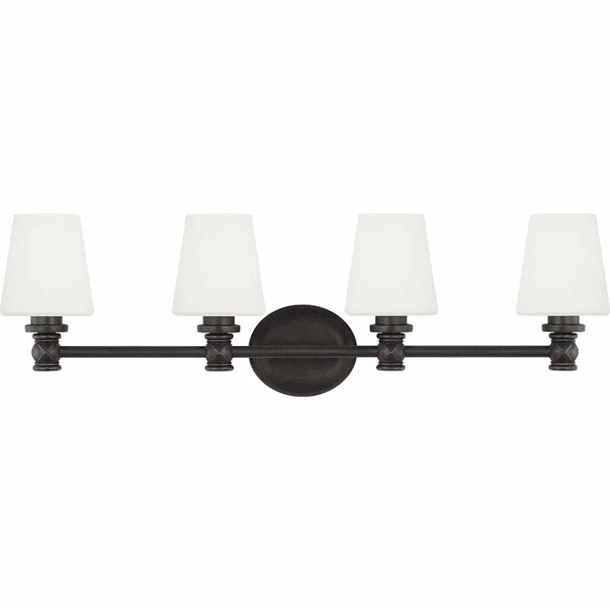 Visual Comfort Studio VS22104AI Xavierre Aged Iron 4-Light Vanity Light Fixture