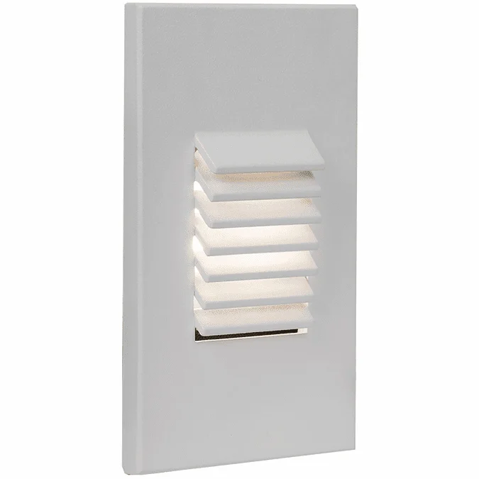 WAC Lighting 4061-WT Modern White LED Louvered Indoor Step Light