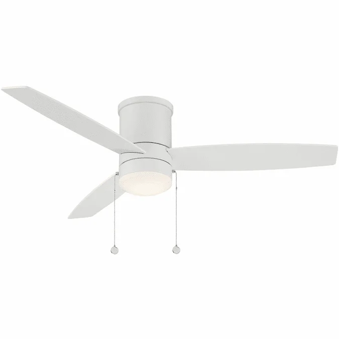 WAC Lighting F-073L-MW Atlantis Modern Matte White LED Interior / Exterior 52″ Home Ceiling Fan